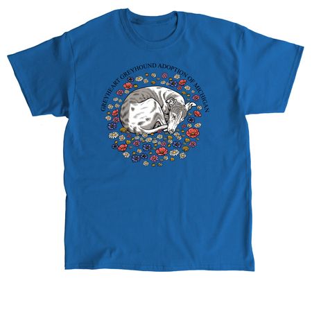 Greyheart Greyhound Adoption of Michigan, a Royal Classic Unisex Tee