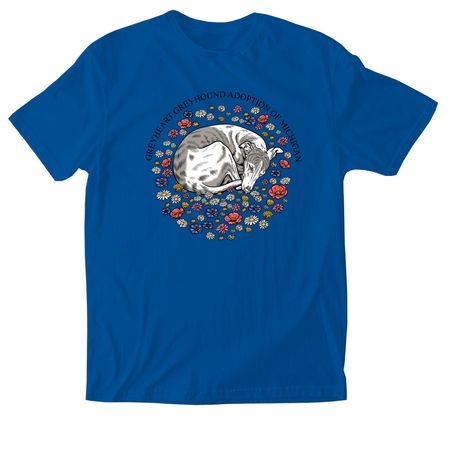 Greyheart Greyhound Adoption of Michigan, a Royal Softstyle Cotton Tee