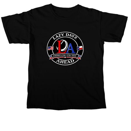 LDA USA 250th, a Black Comfort Colors Unisex Tee