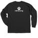 Ruff Dog Rescue, a Black Classic Long Sleeve Tee (back-view)