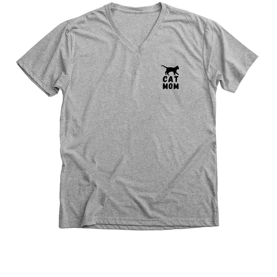 SBACC Cat Mom V-Neck, a Athletic Heather Premium V-Neck Tee