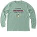 Life happens. Wags help!, a Heather Dusty Blue Premium Long Sleeve Tee