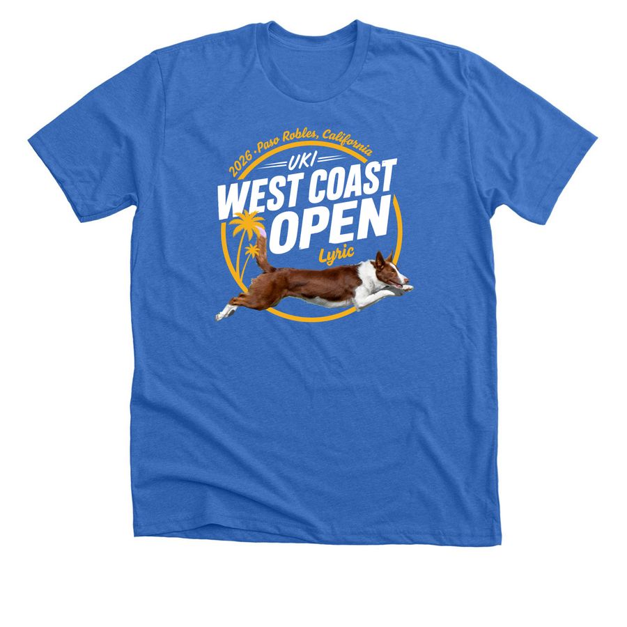 WCO - Lyric, a Heather True Royal Premium Unisex Tee