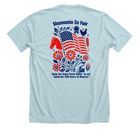 2026 Skamania Co. Fair, a Heather Ice Blue Premium Unisex Tee