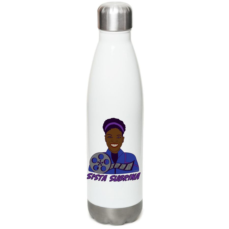 Subrina Enterprise, a White Stainless Steel Water Bottle