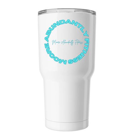 MA Fitness Tumbler, a White Insulated Tumbler