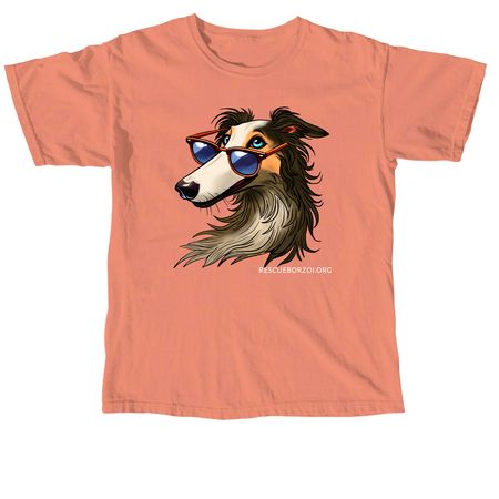 Borzoi Life with Sassy Sherri, a Terracotta Comfort Colors Unisex Tee