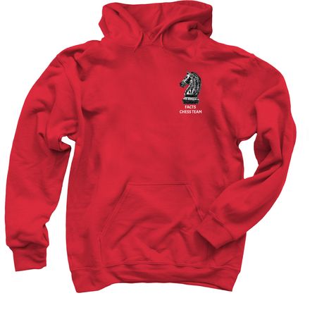 Knight Chess Team Apparel, a Red Pullover Hoodie