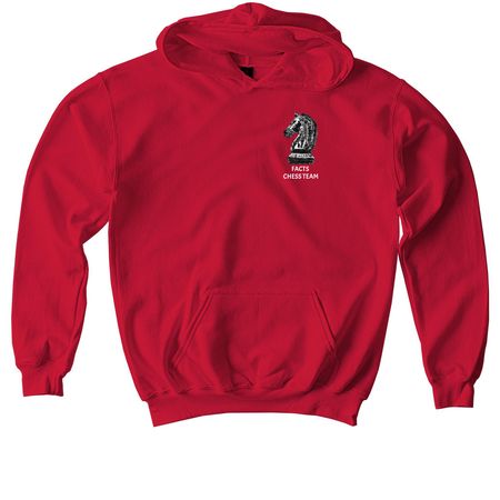 Knight Chess Team Apparel, a Red Softstyle Youth Pullover Hoodie
