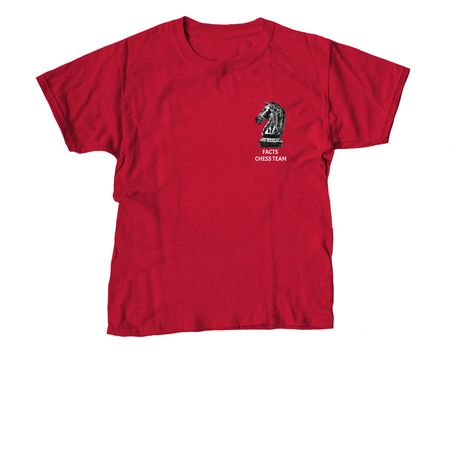 Knight Chess Team Apparel, a Red Youth Unisex Tee