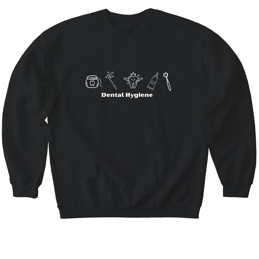 DH- Crew Neck, a Black Softstyle Crewneck Sweatshirt