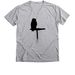 Owl Silhouette, a Athletic Heather Premium V-Neck Tee