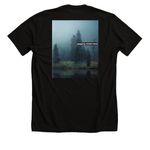 I Love Hiking! ?&nbsp;, a Solid Black Blend Premium Unisex Tee (back-view)