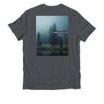 I Love Hiking! ?&nbsp;, a Terrain Grey Allmade Organic Cotton Unisex Tee (back-view)