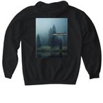 I Love Hiking! ?&nbsp;, a Black Gildan Softstyle Pullover Hoodie (back-view)