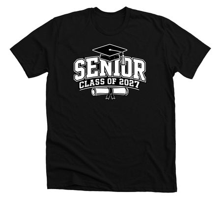 SENIOR, a Solid Black Blend Premium Unisex Tee