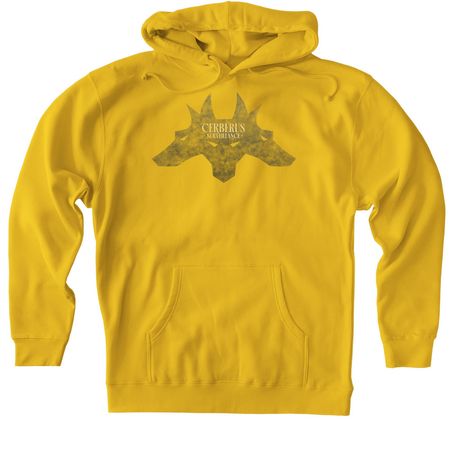 CERBERUS ~ Surveillance, a Gold Heavyweight Pullover Hoodie