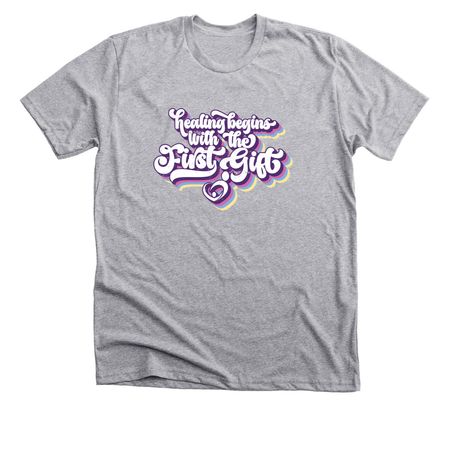 First Gift, a Athletic Heather Premium Unisex Tee