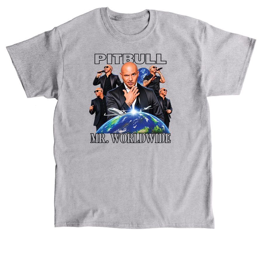 Mr. Worldwide I'm Back 2026 Tour T Shirt, a Sport Grey Classic Unisex Tee