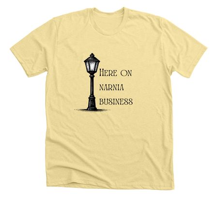 Narnia Business, a Heather French Vanilla Premium Unisex Tee