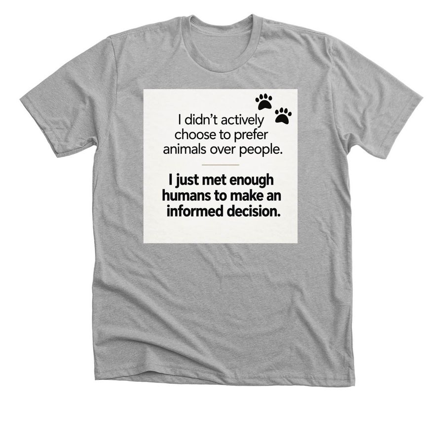 Be a voice for the animals&nbsp;, a Athletic Heather Premium Unisex Tee