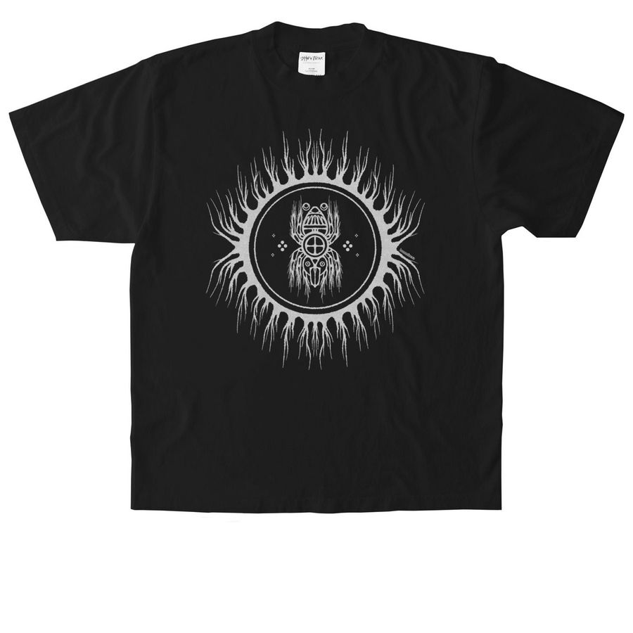 + SPIDER SUN +, a Black Heavyweight Garment Dye Tee