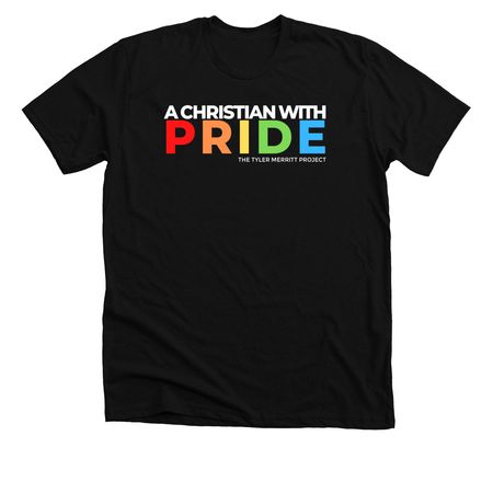 A Christian with PRIDE, a Solid Black Blend Premium Unisex Tee