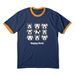 One of a Kind!, a Navy/ Gold Cotton Ringer Tee
