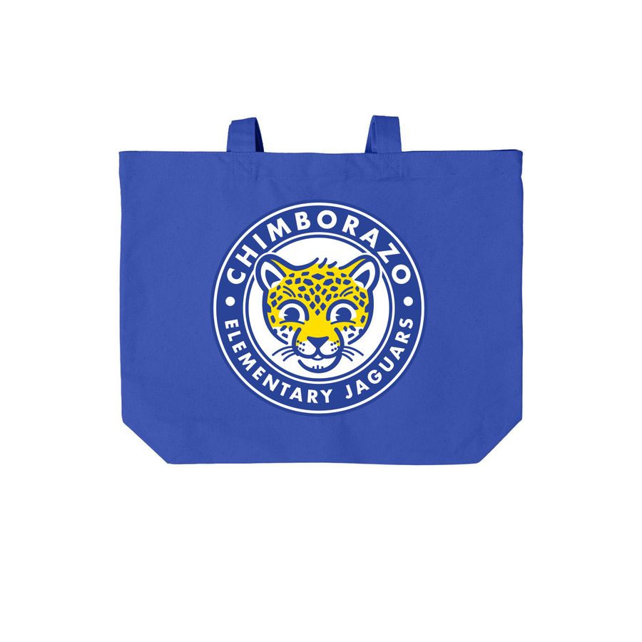 Chimbo Tote, a True Royal Cotton Canvas Tote Bag