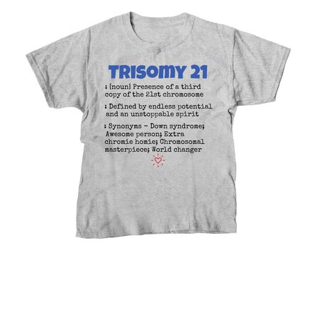 Down Syndrome Awareness&nbsp;, a Sport Grey Youth Unisex Tee