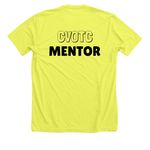 Mentor Program, a Neon Yellow Premium Unisex Tee (back-view)
