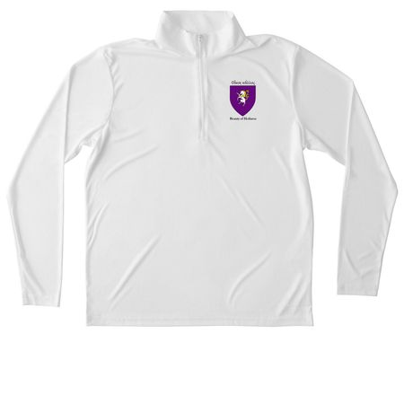 Kallos Pullover, a White Unisex Performance Quarter Zip Pullover