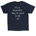 Save a Life, a Navy Classic Unisex Tee (back-view)
