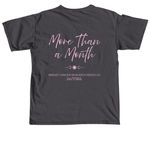 More Than a Month, a Graphite Comfort Colors Unisex Tee (back-view)