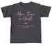 More Than a Month, a Graphite Comfort Colors Unisex Tee (back-view)