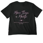 More Than a Month, a Vintage Black Women's Heavyweight Tee (back-view)