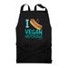 I LOVE VEGAN HOT DOGS APRON, a Black Recycled Bib Apron