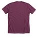 LUV Without Boundaries, a Heather Maroon Premium Unisex Tee (back-view)