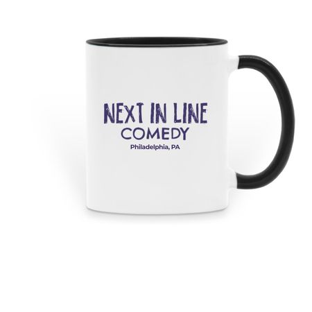 Drink up, a Black Two-Tone Ceramic Mug