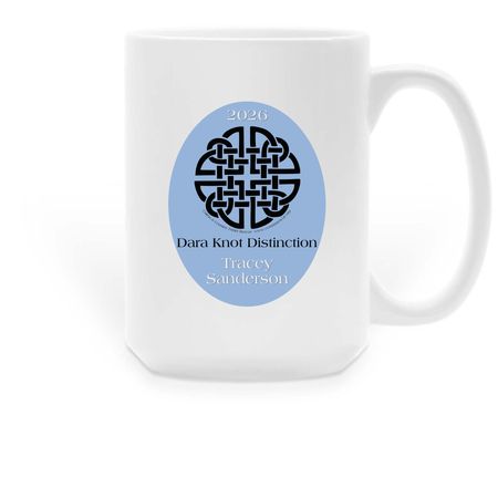 Dara Knot Distinction, a White Large Coffee Mug