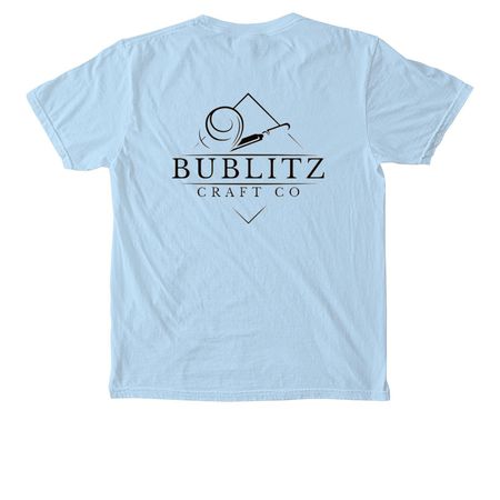 Bublitz Craft Logo - Pocket Tee, a Chambray Comfort Colors Pocket Tee