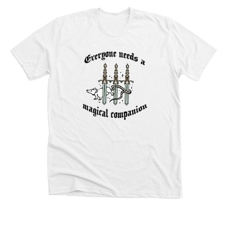 Magical Companion, a Solid White Blend Premium Unisex Tee