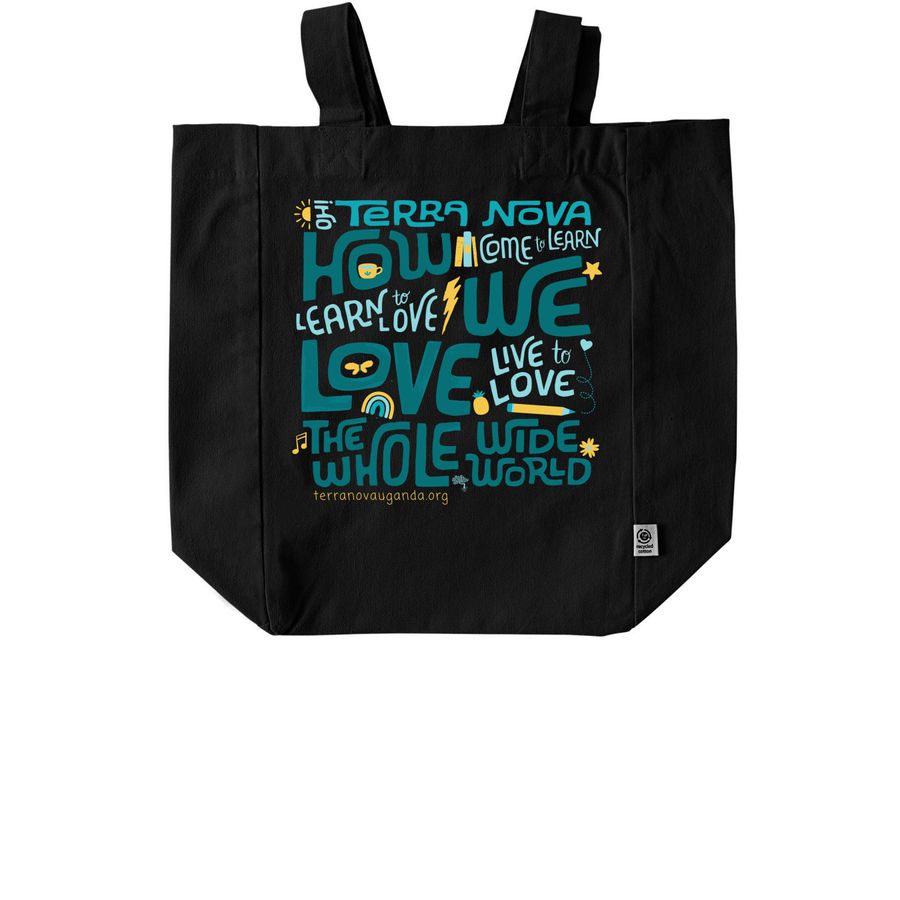 How We Love - Totes, a Black Recycled Cotton Tote Bag