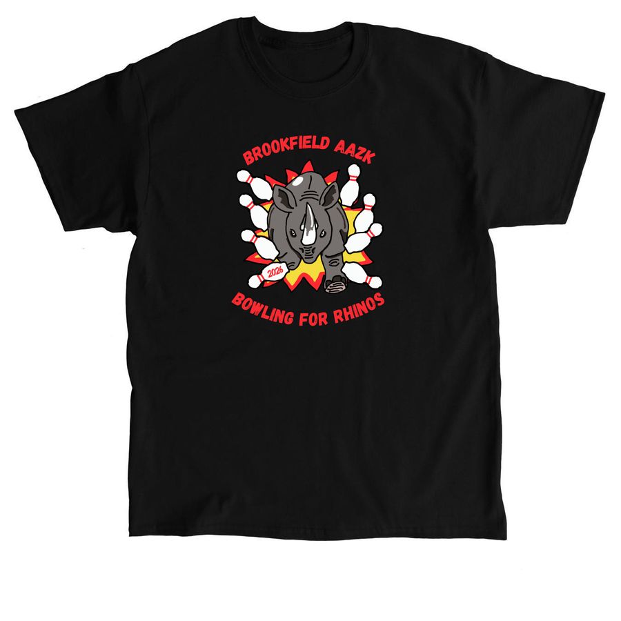 Bowling for Rhinos, a Black Classic Unisex Tee