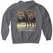 nonprofit animal rescue fundraiser, a Charcoal Gildan Softstyle Pullover Hoodie (back-view)