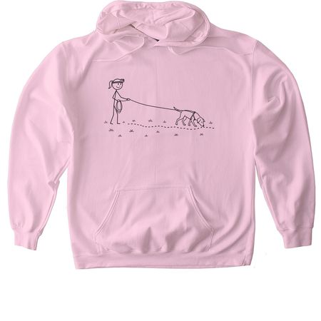 GoPro Tracking in blk, a Light Pink Gildan Softstyle Pullover Hoodie