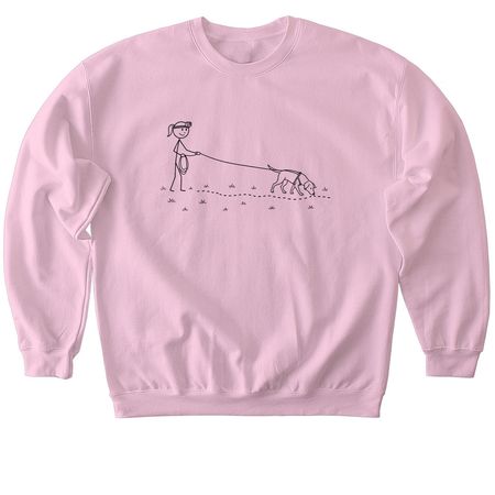 GoPro Tracking in blk, a Light Pink Softstyle Crewneck Sweatshirt