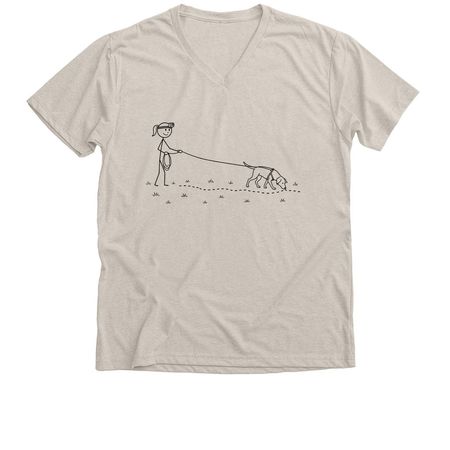 GoPro Tracking in blk, a Heather Dust Premium V-Neck Tee