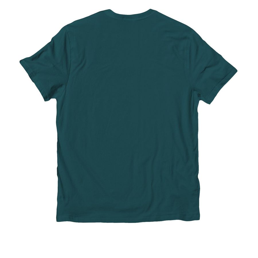 The Original Pretty Disabled and Powerful tee!, a Deep Sea Green Allmade Organic Cotton Unisex Tee (back-view)
