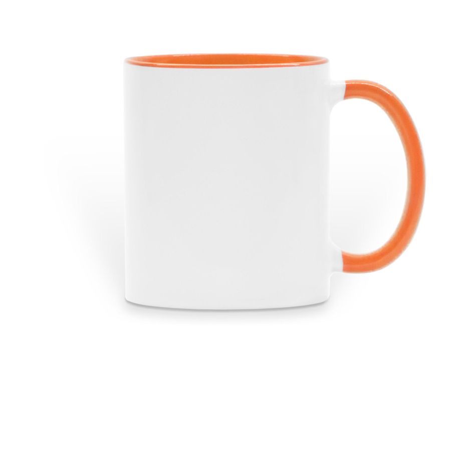 Bird Nerd Mug ver. 4, a Orange Two-Tone Ceramic Mug